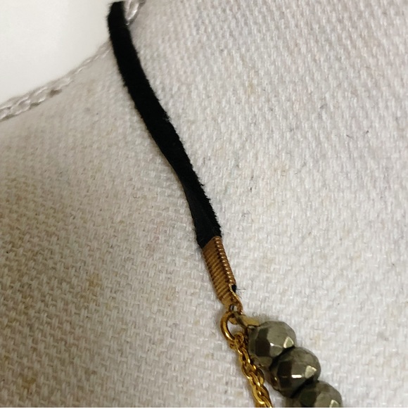 BRANDED Double Strand Necklace with Gold Tone Chain - Picture 6 of 14